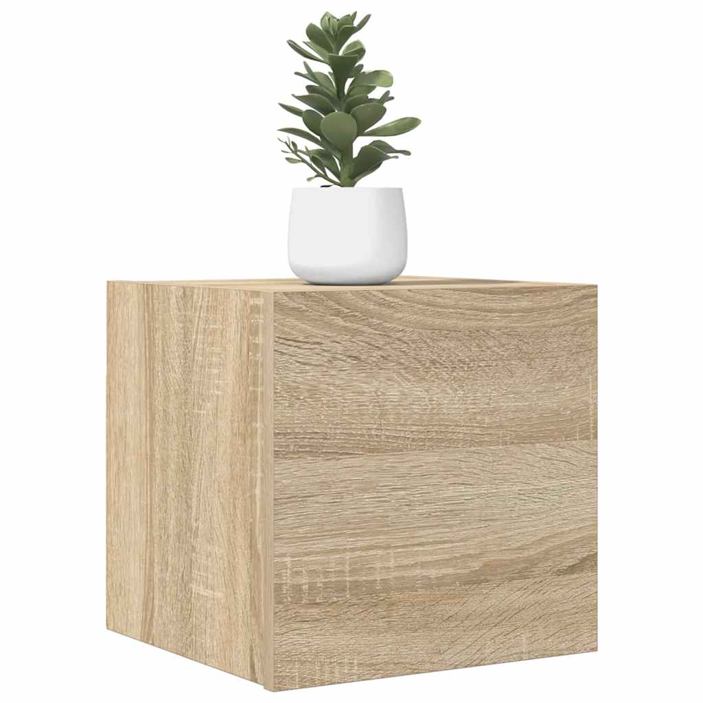 Mobile Porta TV a Parete Rovere Sonoma 30,5x30x30 cm - homemem39