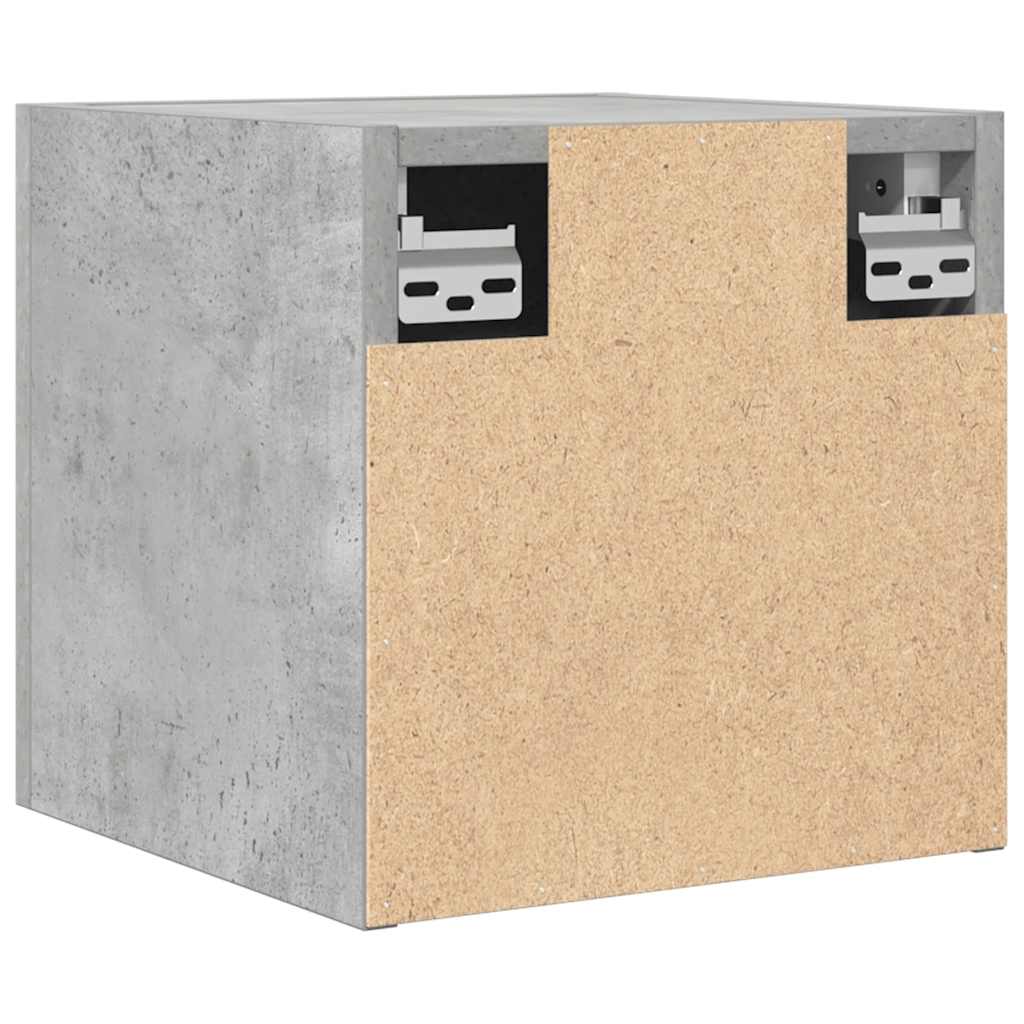 Mobili Porta TV a Parete 2pz Grigio Cemento 30,5x30x30 cm - homemem39
