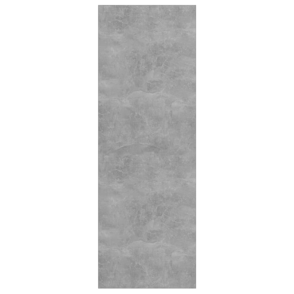 Mobile TV a Parete Grigio Cemento 37x37x107cm Legno Multistrato - homemem39