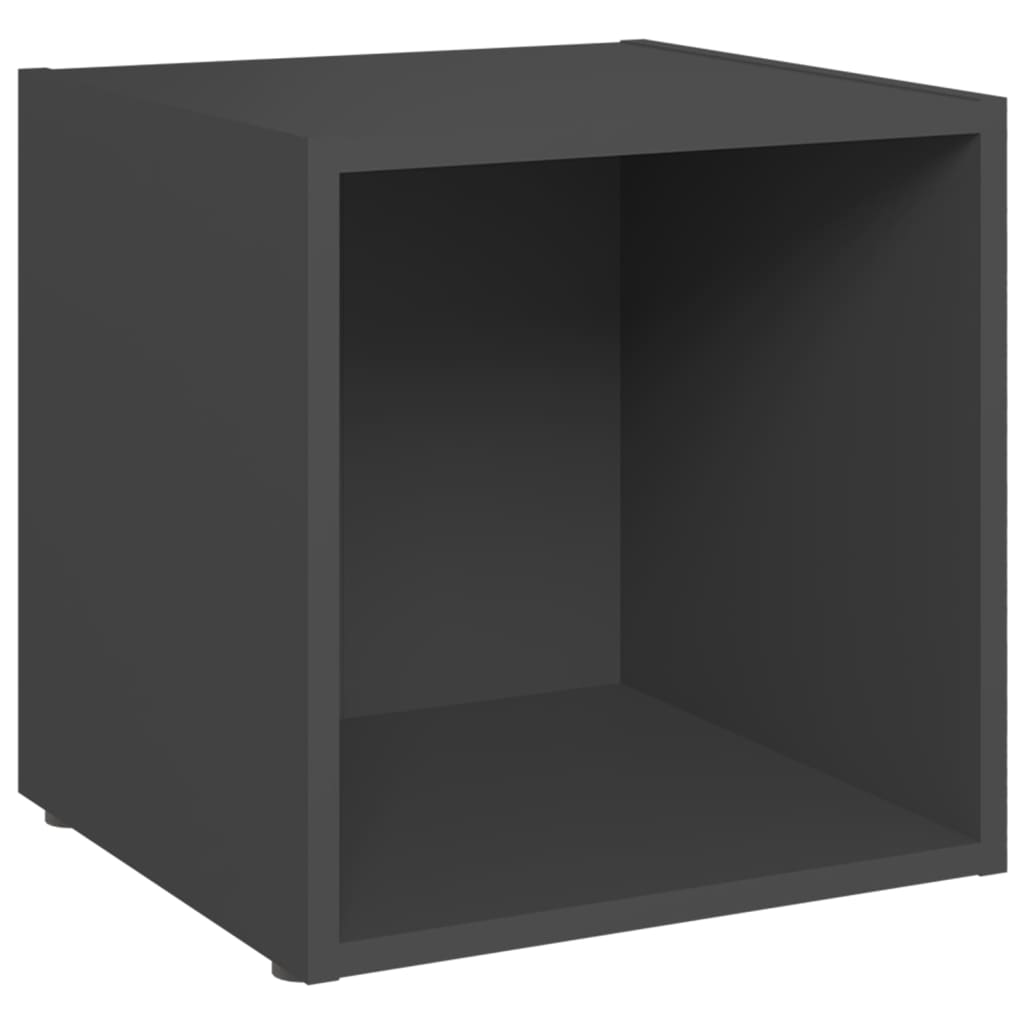 Mobili Porta TV 2 pz Grigi 37x35x37 cm in Legno Multistrato - homemem39