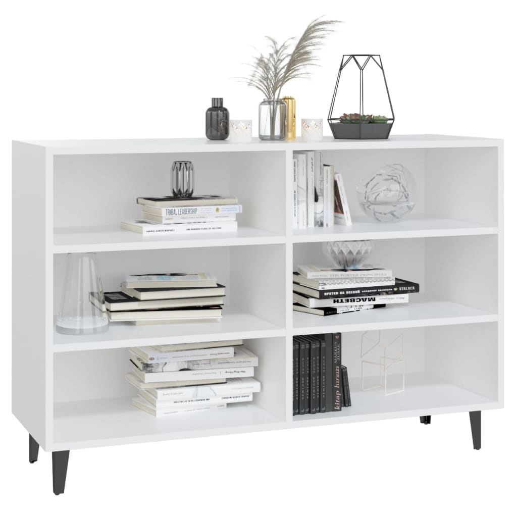 Credenza Bianca 103,5x35x70 cm in Legno Multistrato - homemem39