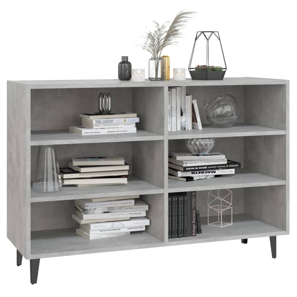Credenza Grigio Cemento 103,5x35x70 cm in Legno Multistrato - homemem39