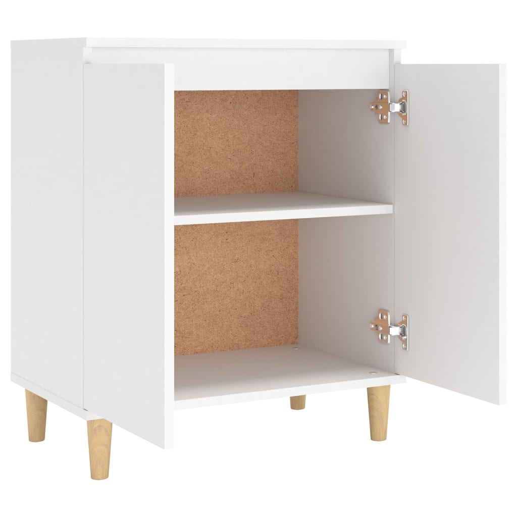 Credenza Bianca 103,5x35x70 cm in Legno Multistrato - homemem39