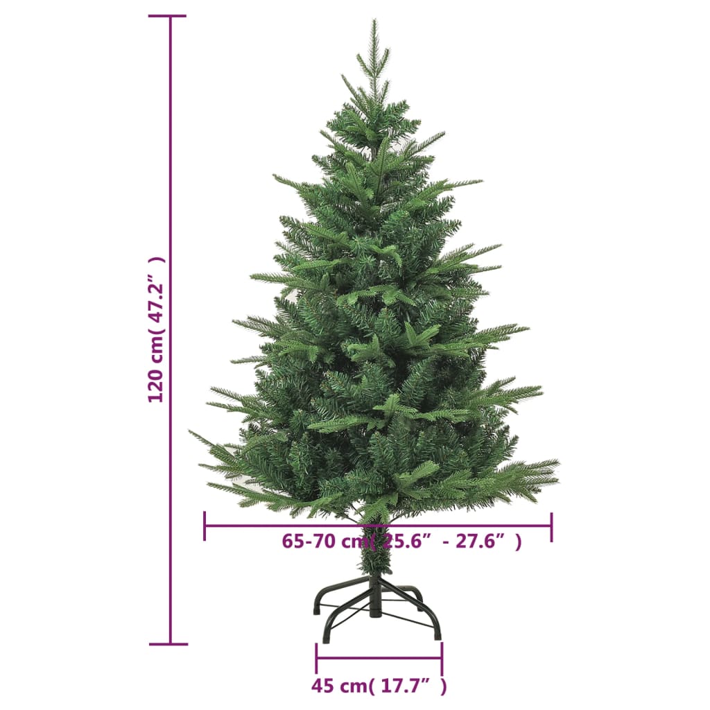 Albero di Natale Artificiale Verde 120cm PVC e PE