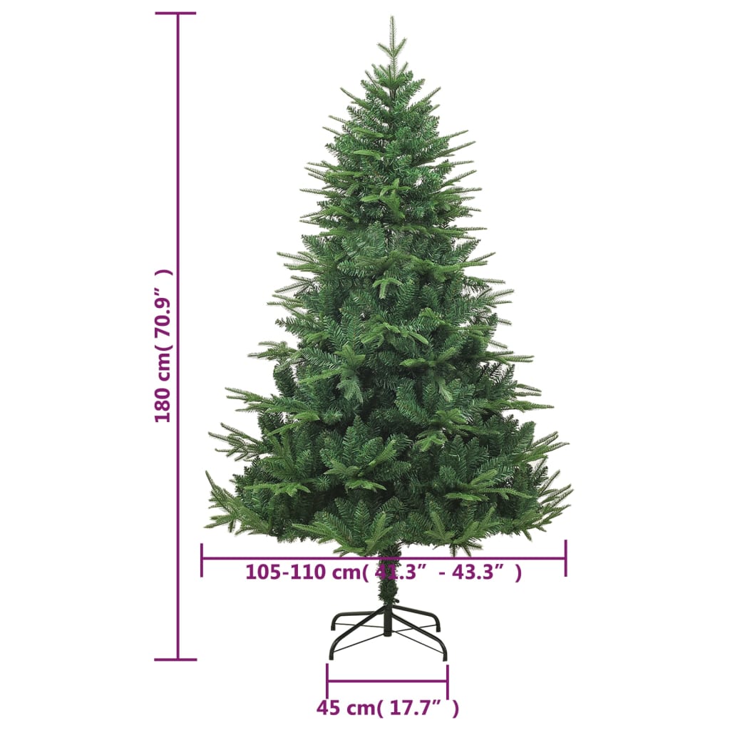 Albero di Natale Artificiale Verde 180cm PVC e PE