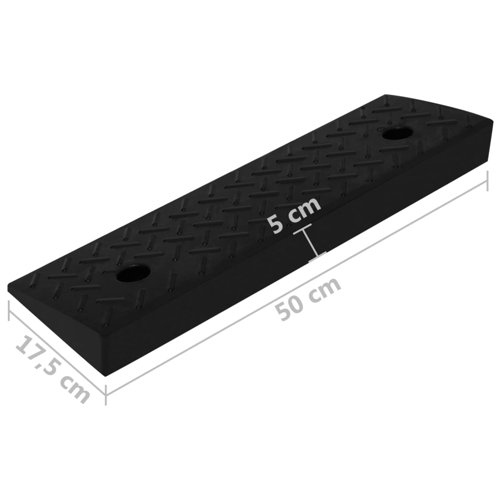 Rampe per Cordolo 2 pz 50x17,5x5 cm in Gomma | homemem39