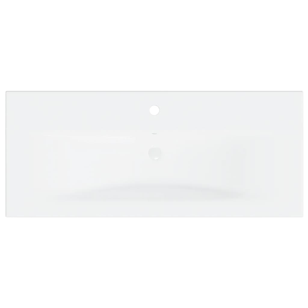 Mobile con Lavabo Integrato Grigio Lucido in Legno Multistrato | homemem39