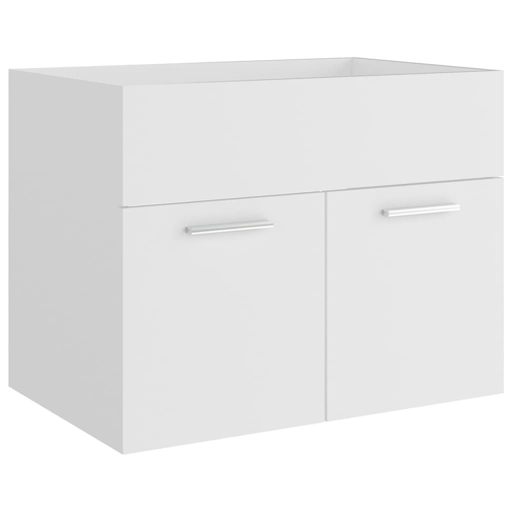 Set Mobili da Bagno Bianco in Legno Multistrato