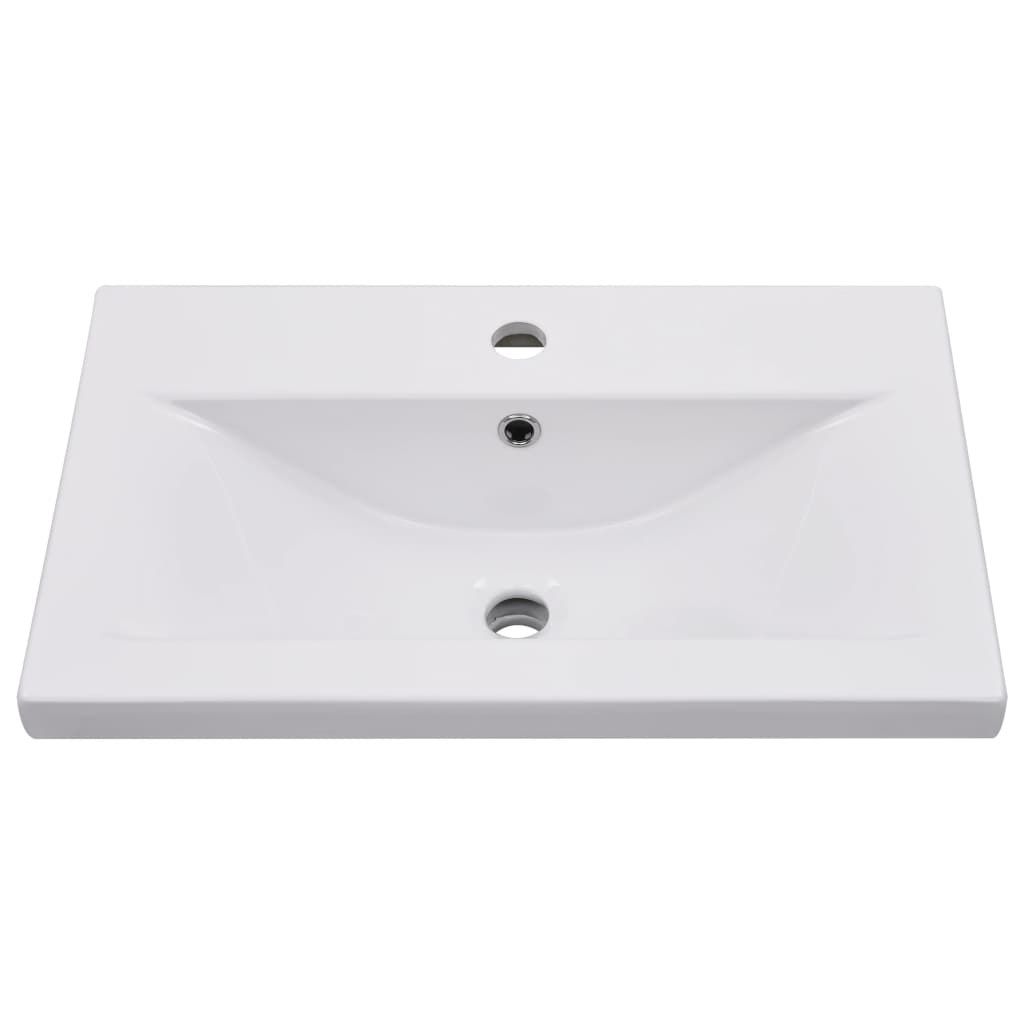 Mobile con Lavabo Integrato Bianco in Legno Multistrato | homemem39