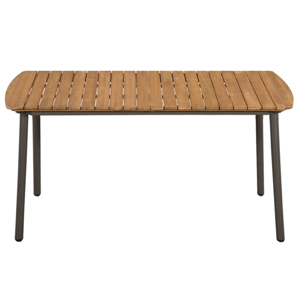 Set Mobili da Pranzo Giardino 5 pz in Polyrattan Marrone - homemem39
