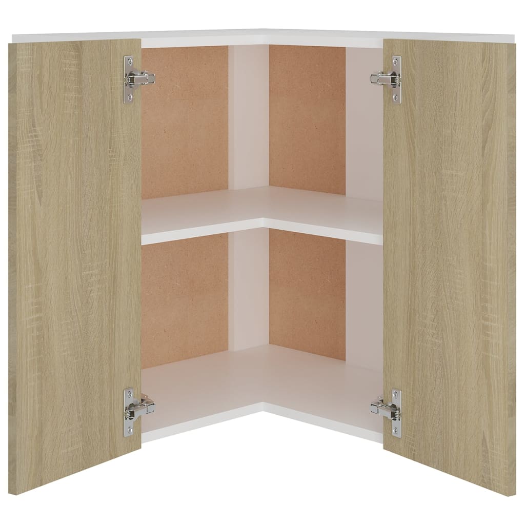 Pensile Angolare “Lyon” Rovere Sonoma 57x57x60 cm - homemem39