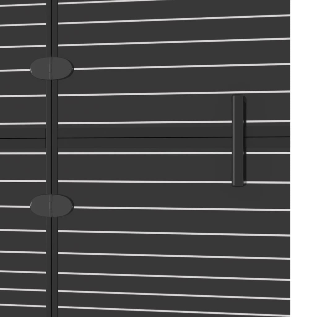 Pannello Doccia Pieghevole in ESG 100x140 cm Nero - homemem39