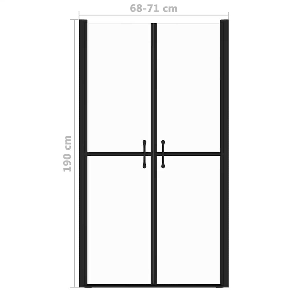 Porta per Doccia in ESG Trasparente (68-71)x190 cm