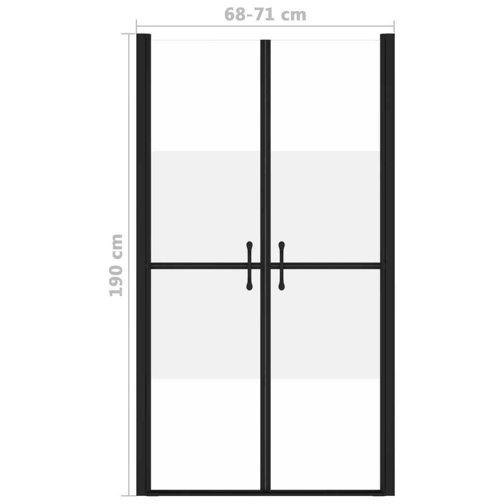 Porta per Doccia in ESG Semi Satinato (68-71)x190 cm | homemem39