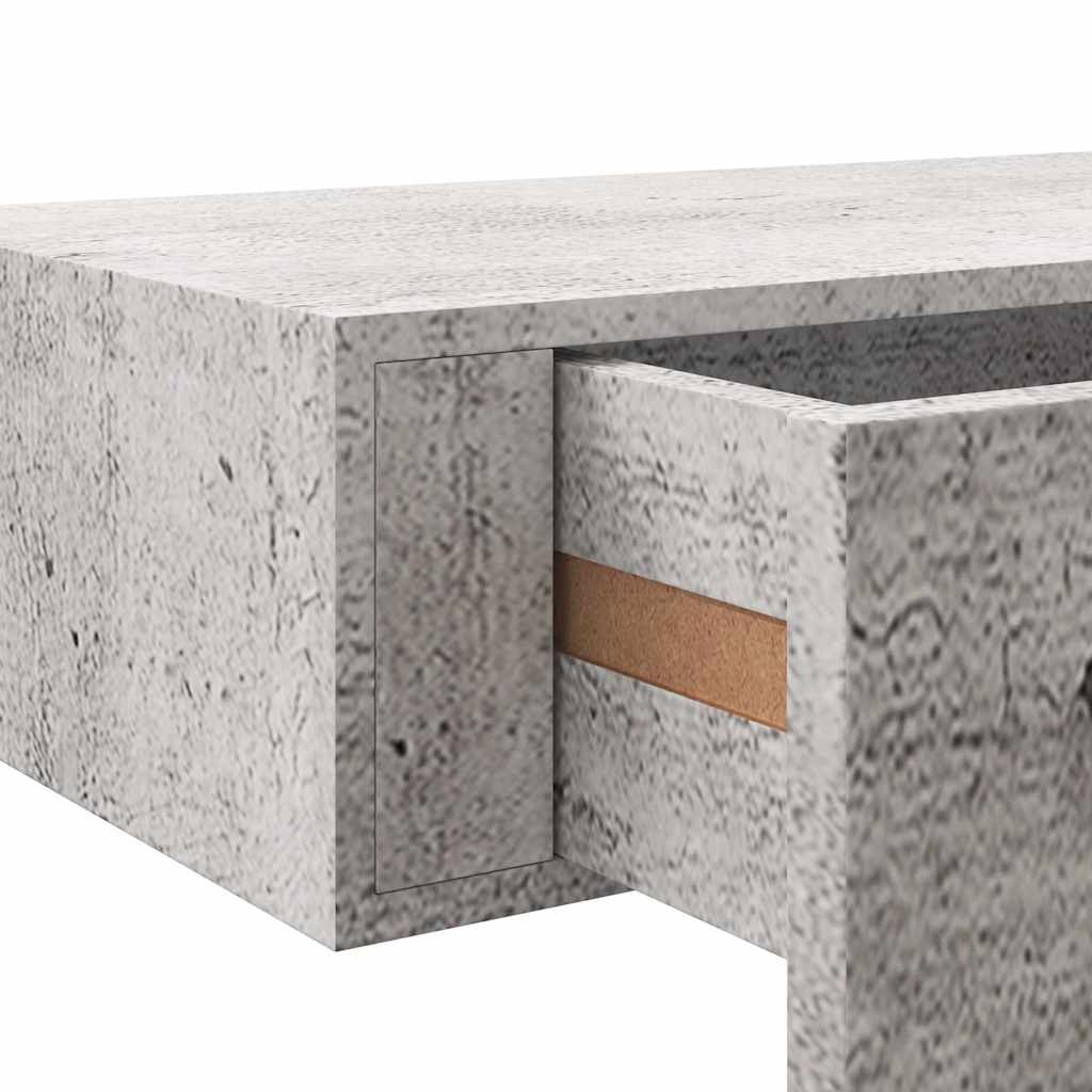 Scaffali con Cassetti 2 pz Grigio Cemento 40x23,5x10 cm in MDF | homemem39