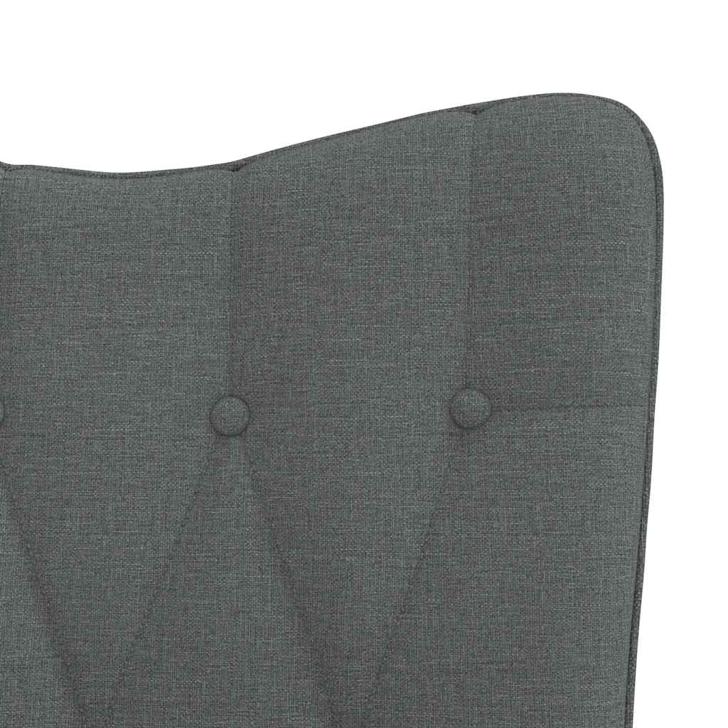Poltrona Relax Grigio Scuro in Tessuto - homemem39