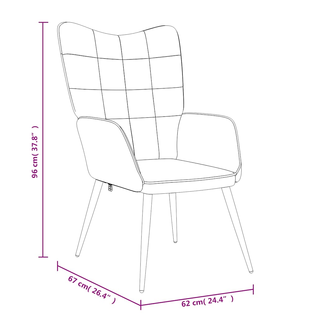 Sedia Relax con Sgabello Blu in Tessuto | homemem39