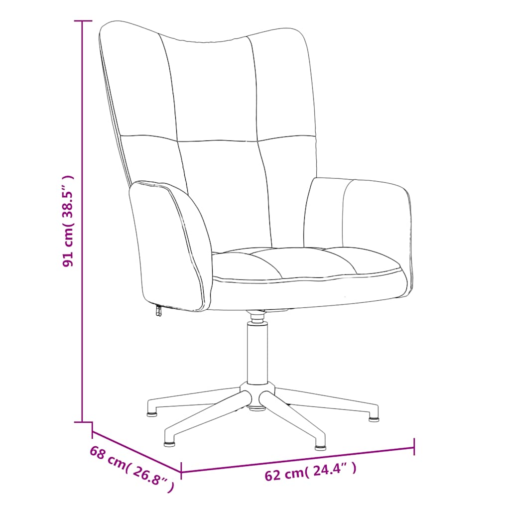 Sedia Relax con Poggiapiedi Grigio Scuro in Velluto | homemem39