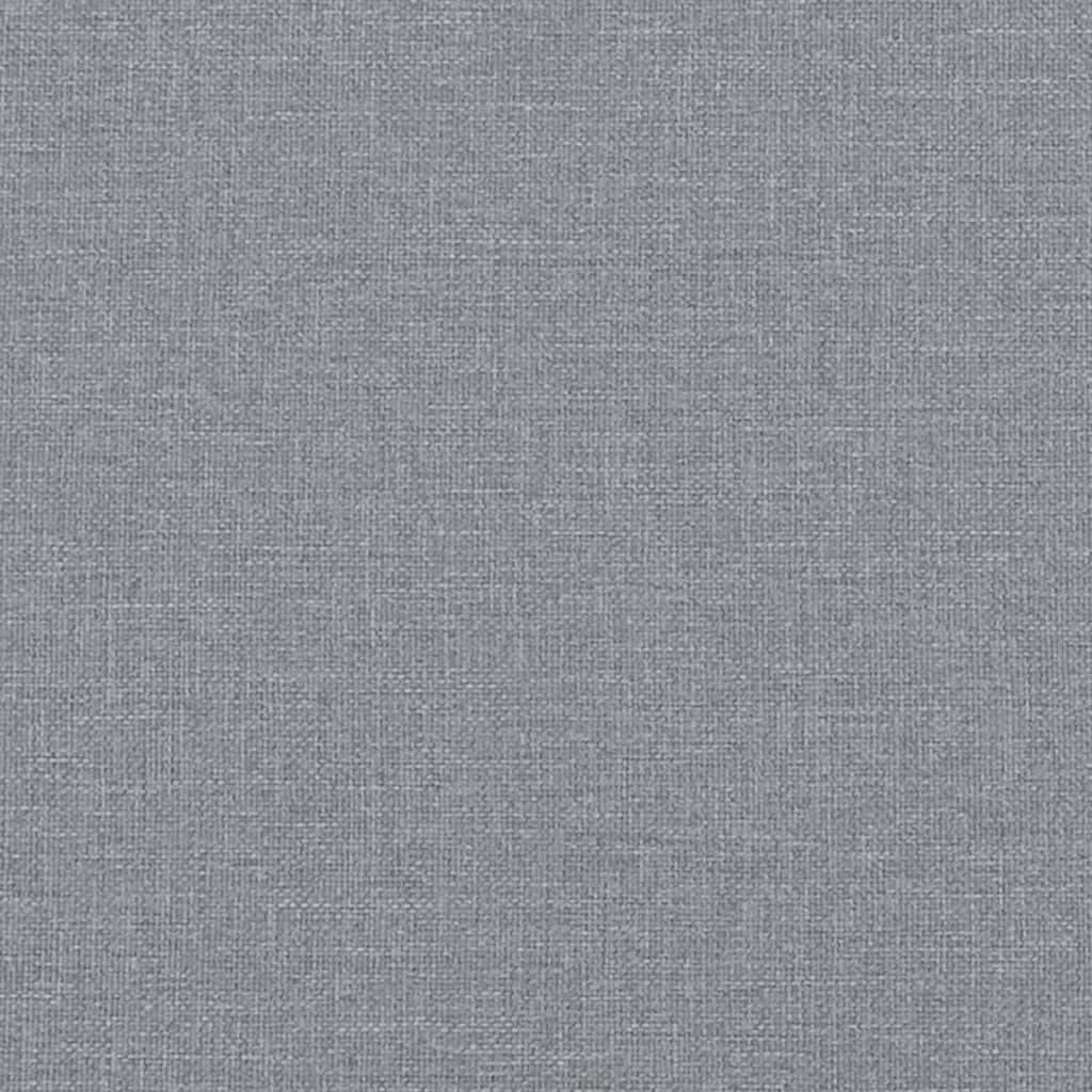 Poggiapiedi con Gambe in Legno Grigio Chiaro in Tessuto - homemem39