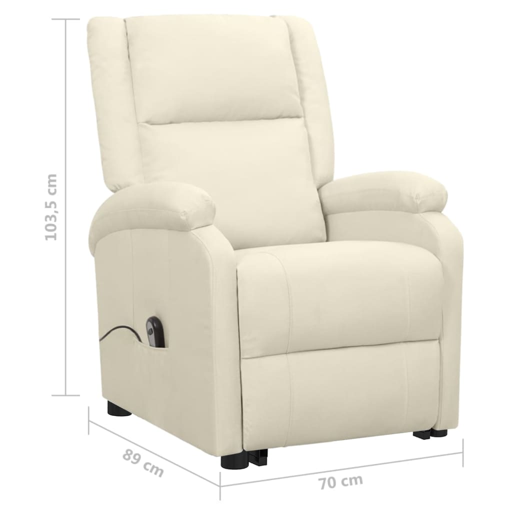 Poltrona Alzapersona Crema in Tessuto - homemem39
