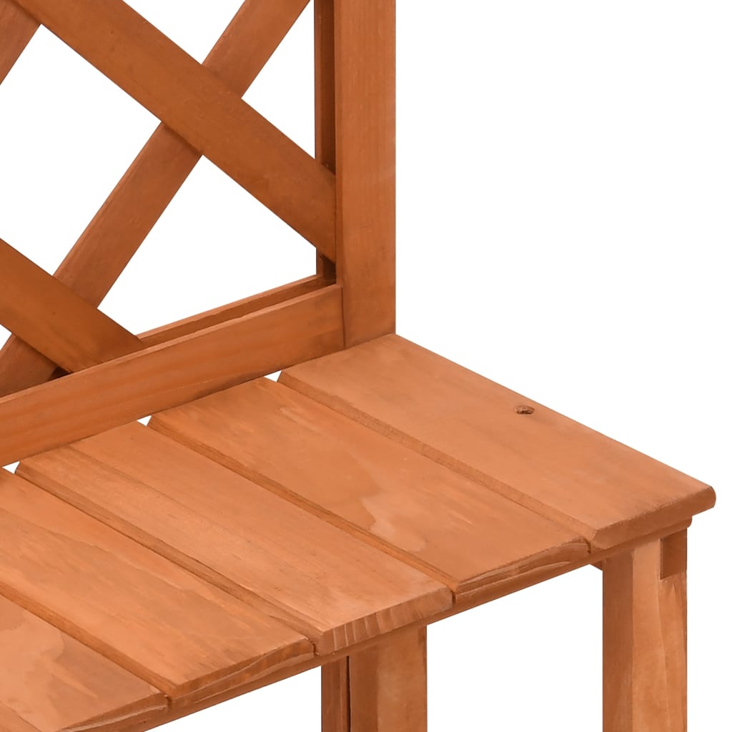 Fioriera con Traliccio 70x42x115cm Massello di Abete - homemem39