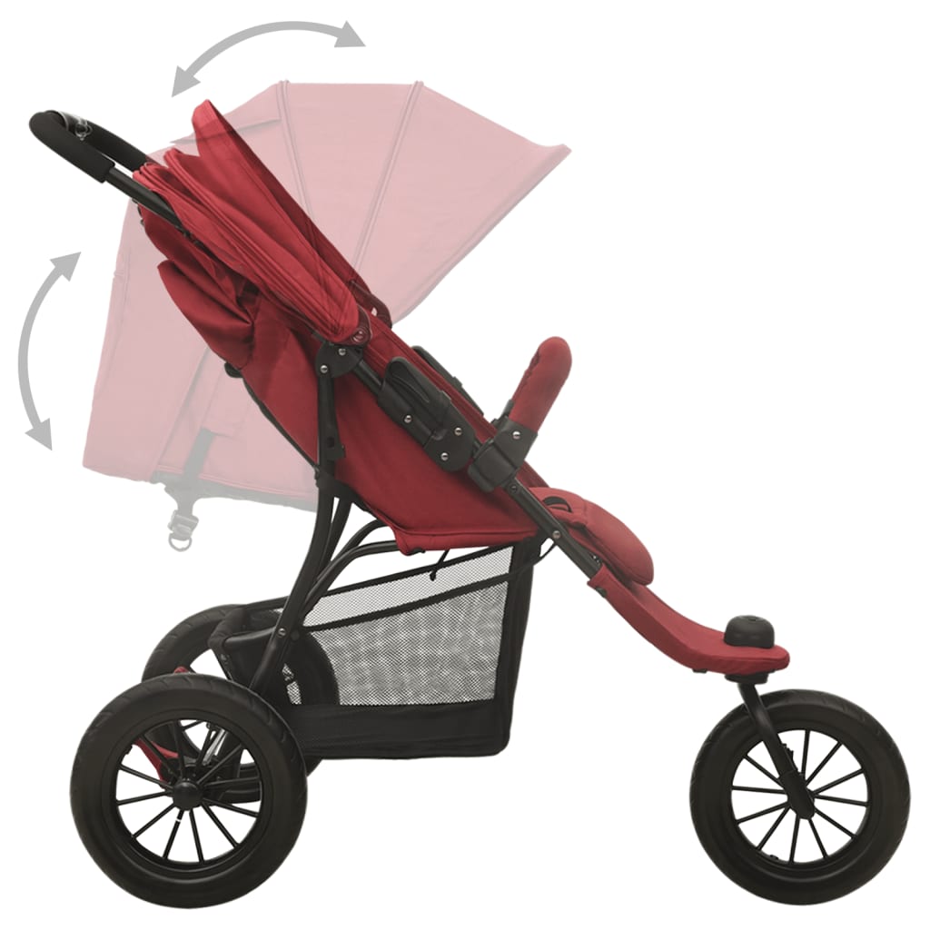 Passeggino Rosso in Acciaio - homemem39
