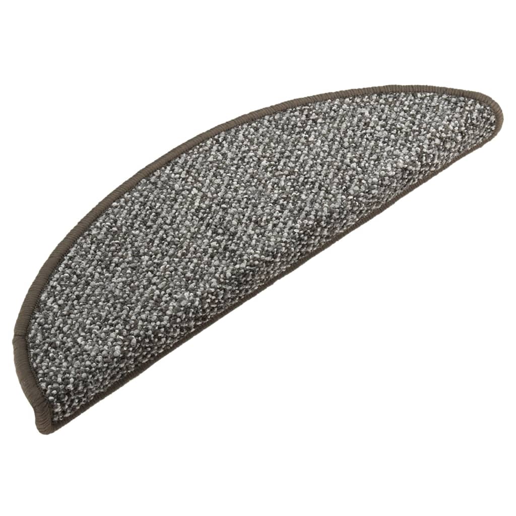 Tappetini per Scale 15 pz Antracite 65x21x4 cm - homemem39