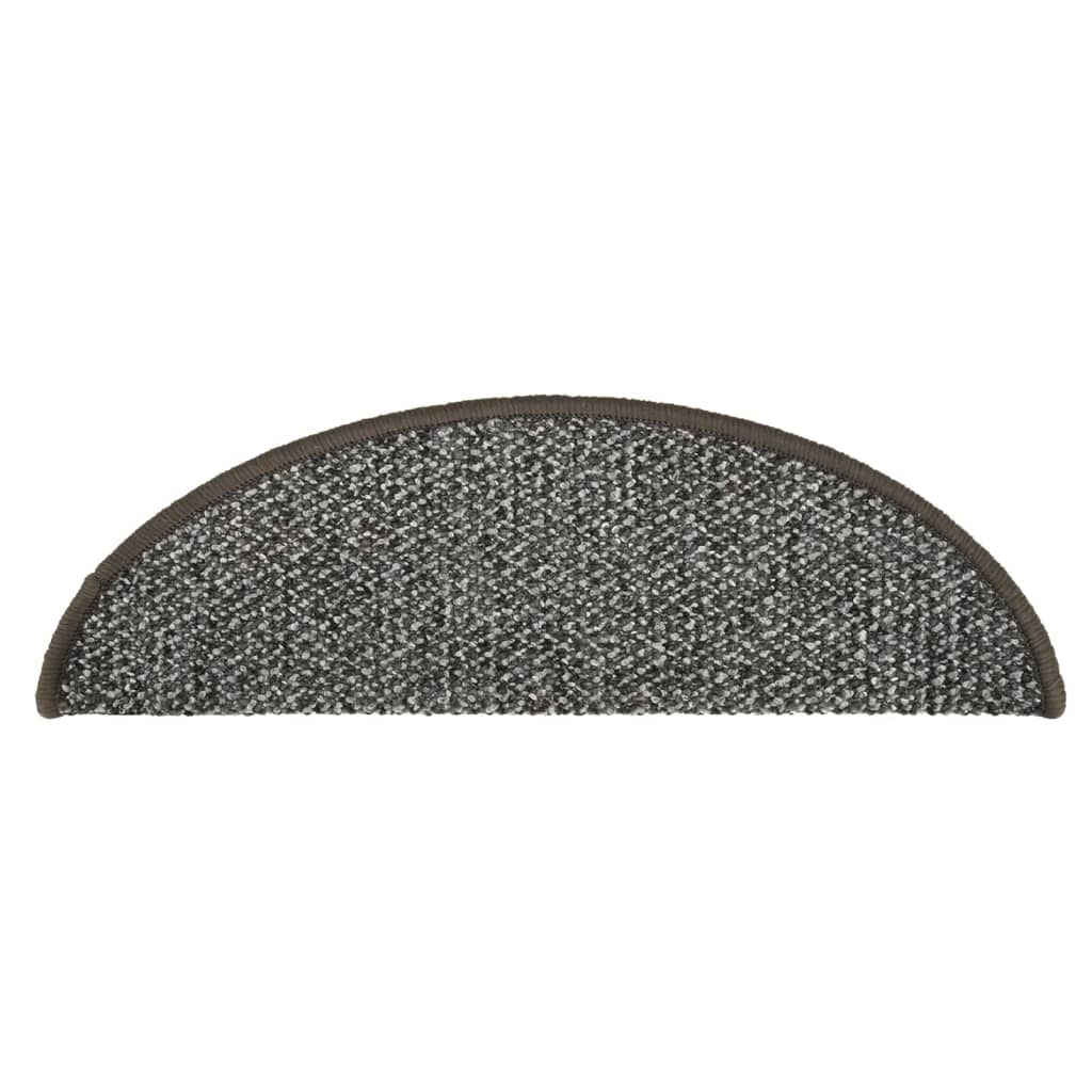 Tappetini per Scale 15 pz Antracite 65x21x4 cm - homemem39