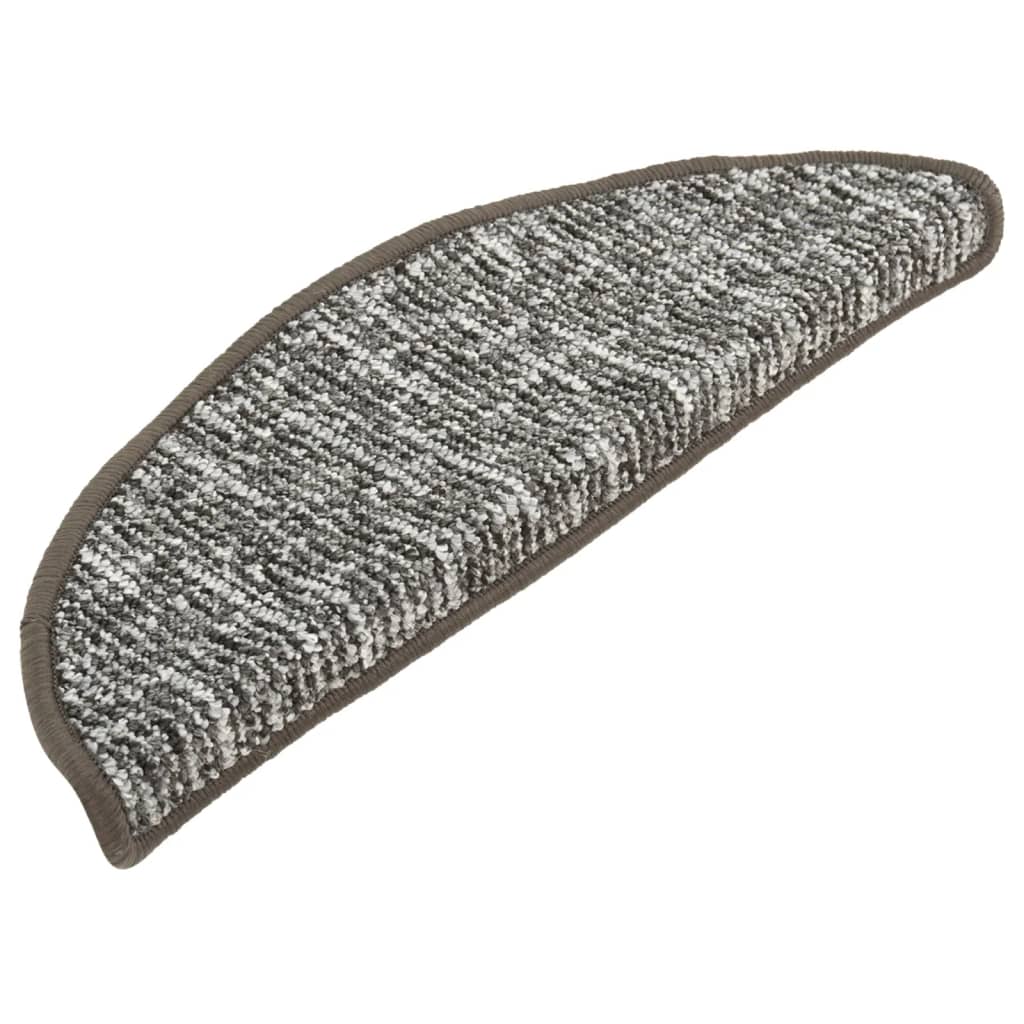 Tappetini per Scale 15 pz Antracite 65x21x4 cm - homemem39