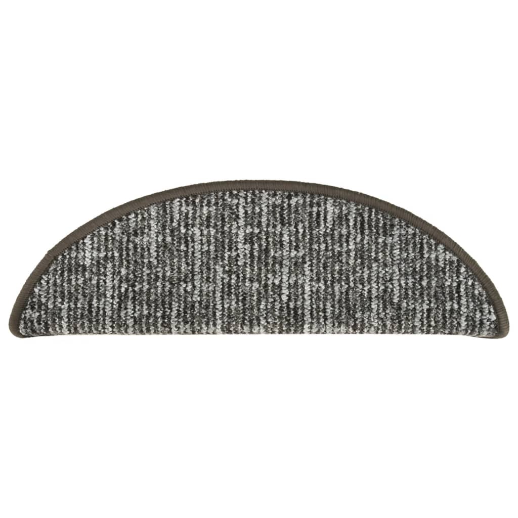Tappetini per Scale 15 pz Antracite 65x21x4 cm - homemem39