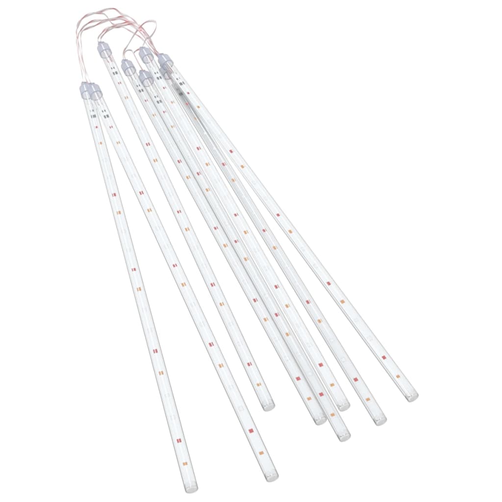 Luci Meteoriche 8 pz 50 cm Colorate 288 LED Interni Esterni - homemem39