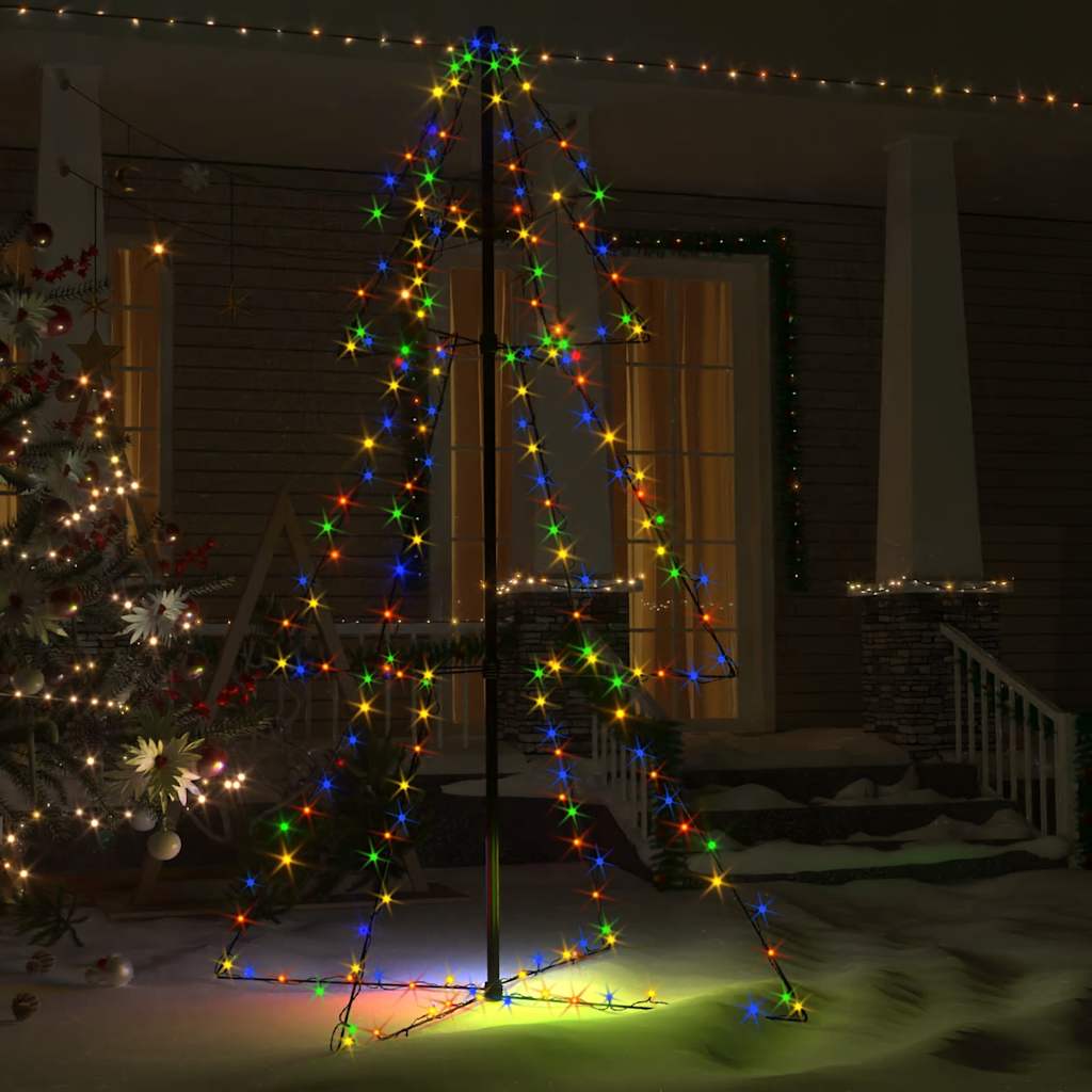 Albero di Natale a Cono 200 LED per Interni Esterni 98x150 cm - homemem39