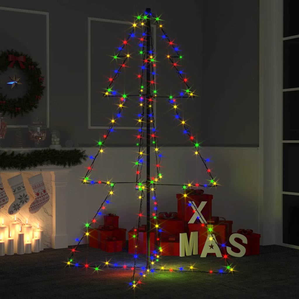 Albero di Natale a Cono 200 LED per Interni Esterni 98x150 cm - homemem39