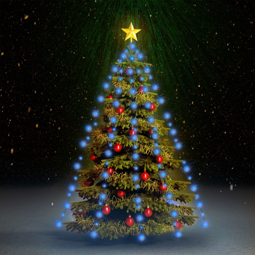 Rete di Luce per Albero di Natale 210 LED Blu 210 cm - homemem39