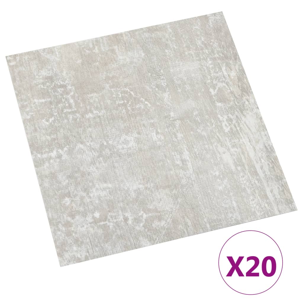 Listoni Pavimenti Adesivi 20 pz in PVC 1,86 m² Grigio Chiaro - homemem39