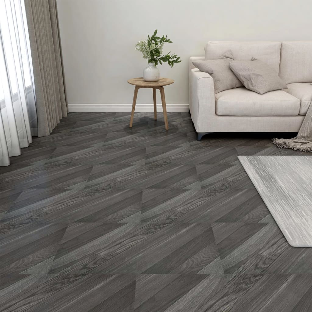 Listoni Pavimenti Adesivi 20 pz in PVC 1,86 m² Grigi a Strisce - homemem39