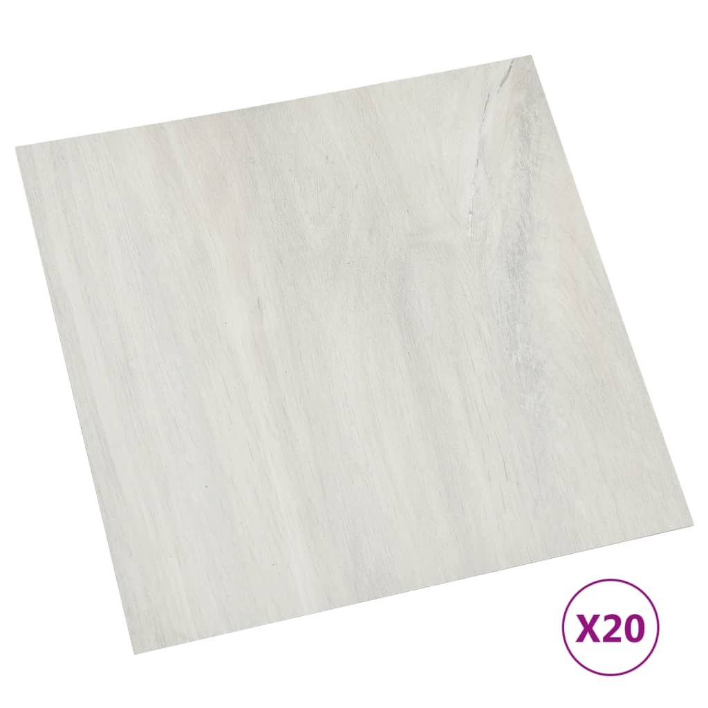 Listoni per Pavimenti Autoadesivi 20 pz in PVC 1,86 m² Crema - homemem39