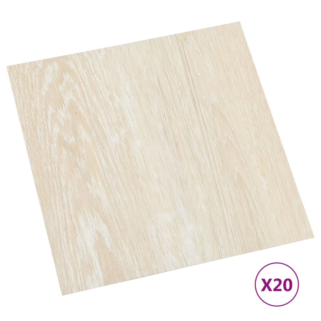 Listoni per Pavimenti Autoadesivi 20 pz in PVC 1,86 m² Beige - homemem39