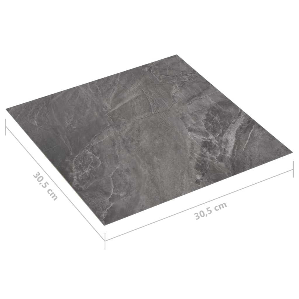 Listoni Pavimenti Adesivi 20 pz in PVC 1,86 m² Marmo Nero - homemem39