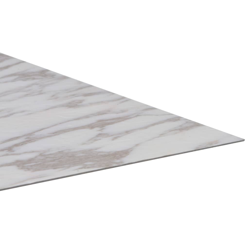 Listoni Pavimenti Adesivi 20 pz in PVC 1,86 m² Marmo Bianco - homemem39