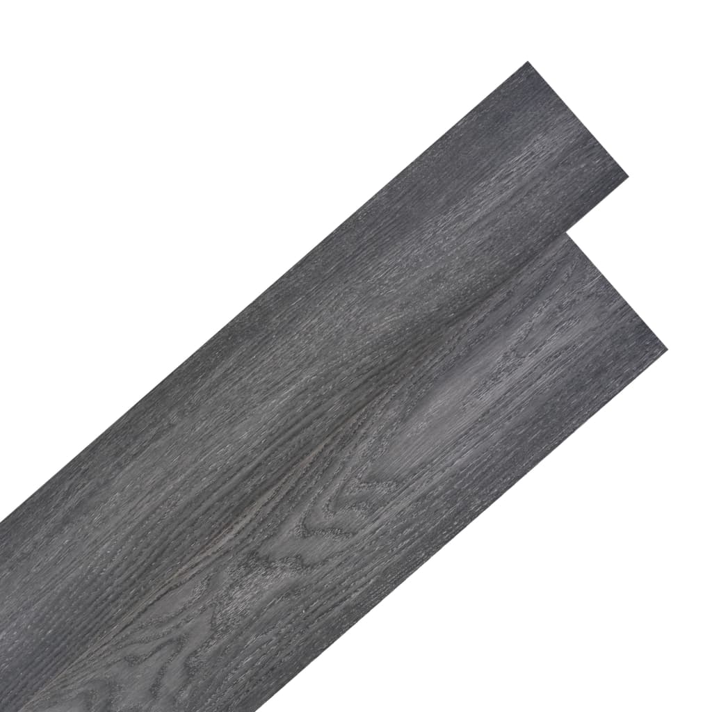 Listoni Autoadesivi in PVC 5,21 m² 2 mm Bianco e Nero - homemem39