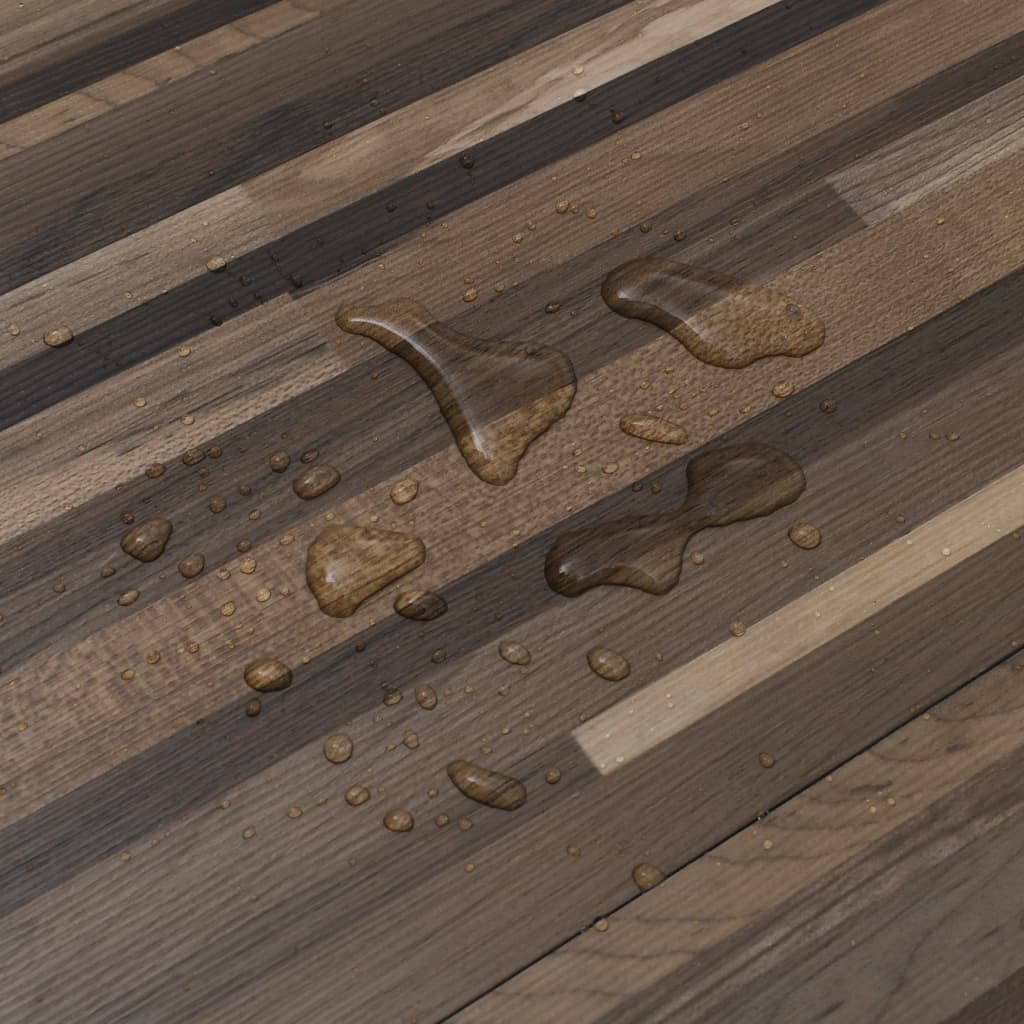 Listoni Autoadesivi in PVC 5,21 m² 2 mm Marrone a Strisce - homemem39