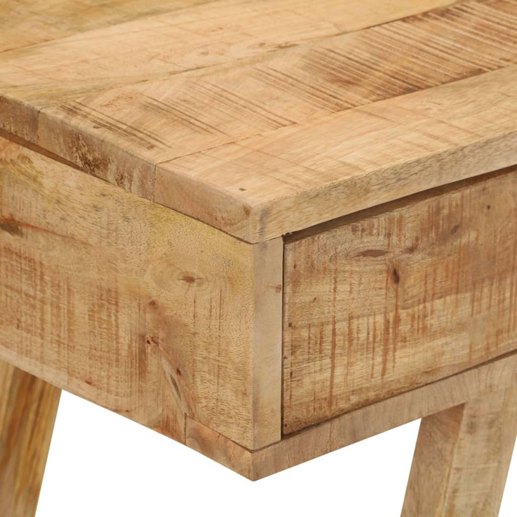 Scrivania 100x45x90 cm in Legno Massello di Mango Grezzo - homemem39