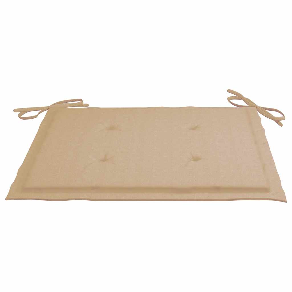 Sedie da Giardino Pieghevoli con Cuscini 6 pz Massello di Teak