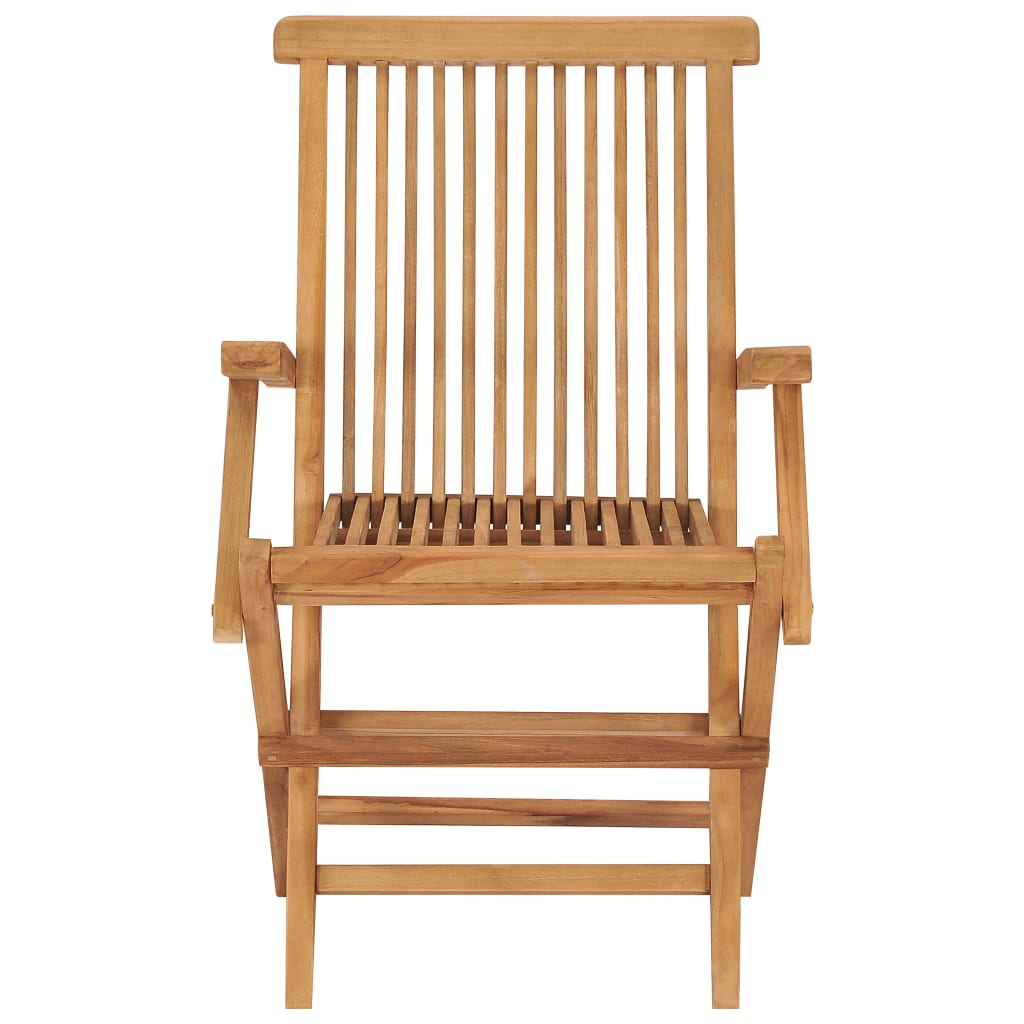 Sedie Giardino con Cuscini Bianco Crema 8pz Legno Massello Teak