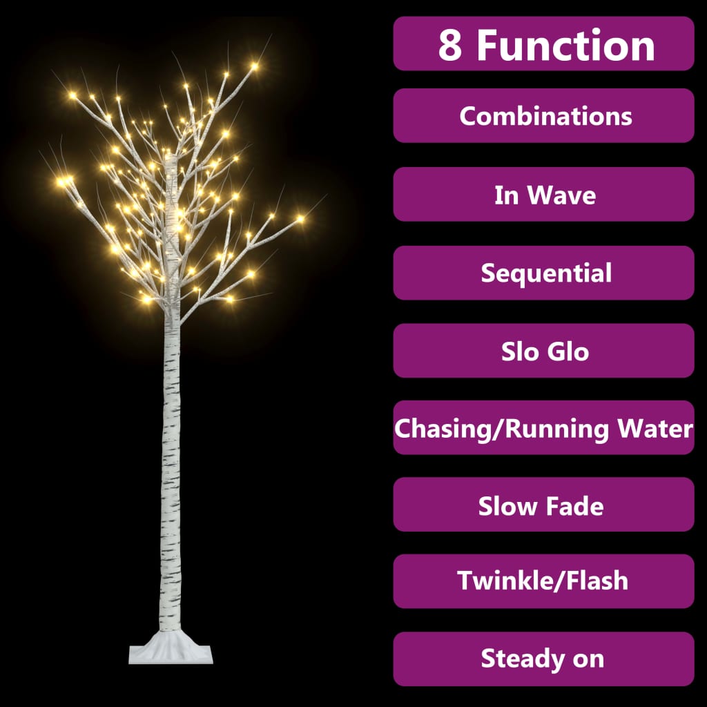 Albero Natale 140 LED 1,5 m Salice Bianco Caldo Interno Esterno - homemem39
