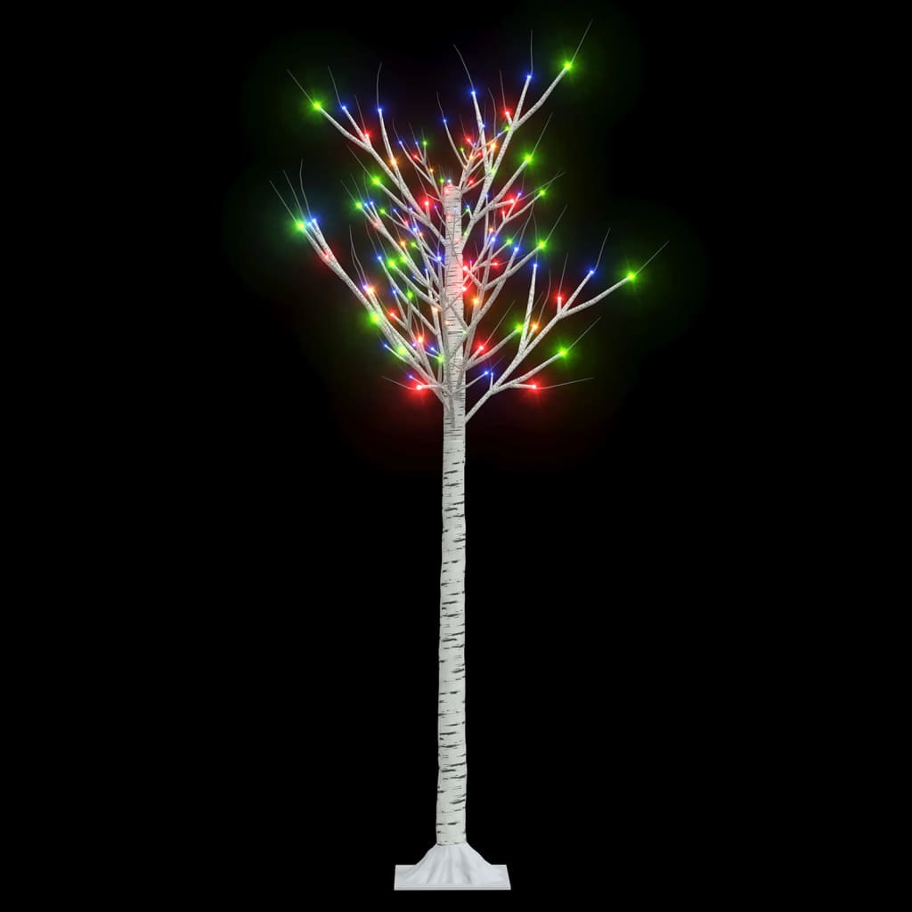Albero Natale 140 LED 1,5 m Salice Colorato Interno Esterno - homemem39