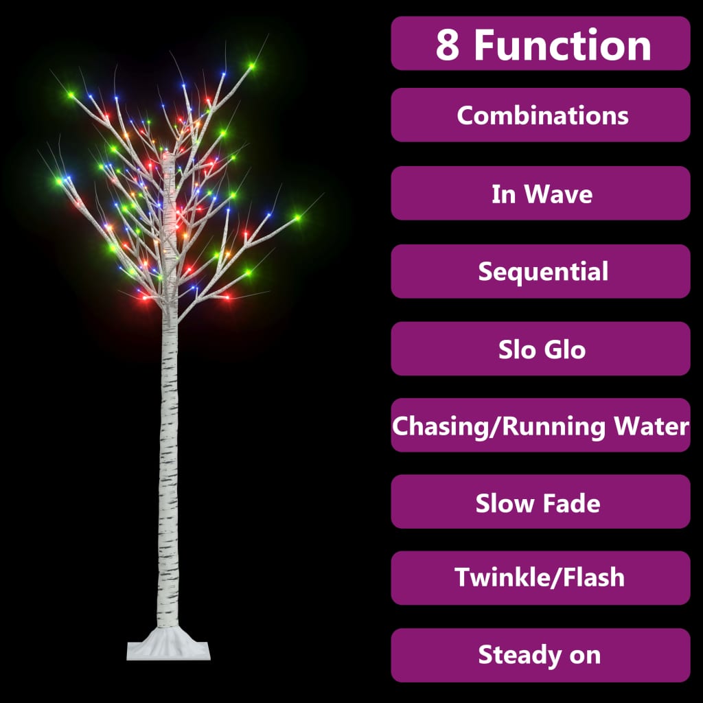 Albero Natale 140 LED 1,5 m Salice Colorato Interno Esterno - homemem39
