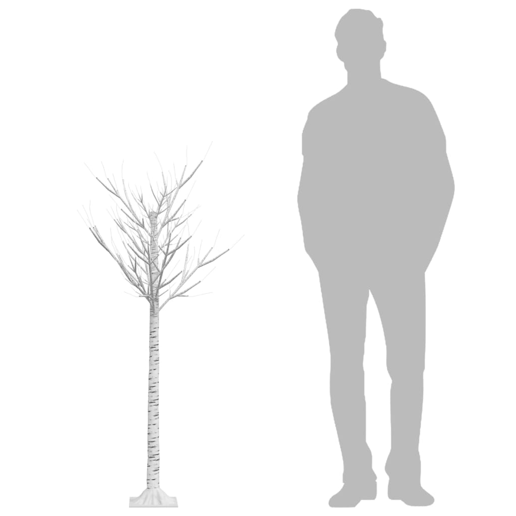 Albero Natale 140 LED 1,5 m Salice Colorato Interno Esterno - homemem39