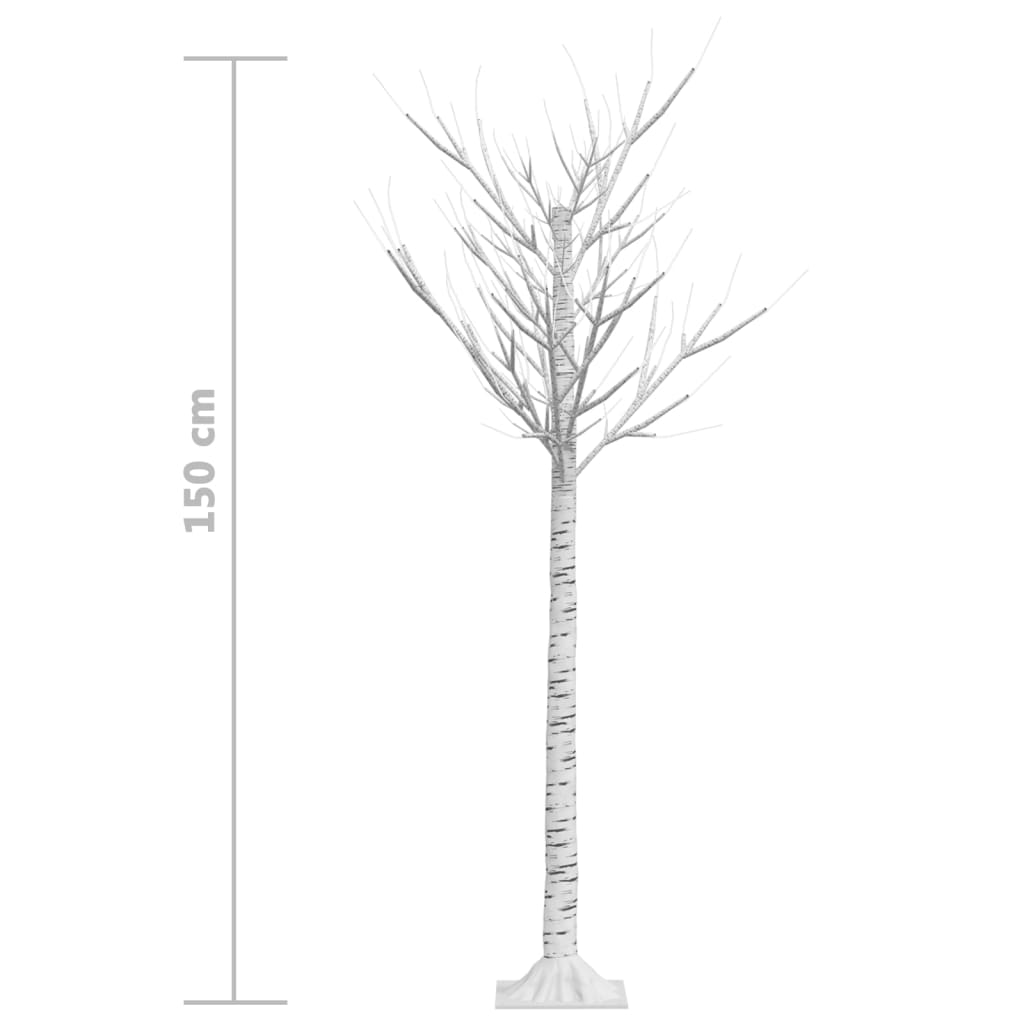 Albero Natale 140 LED 1,5 m Salice Colorato Interno Esterno - homemem39